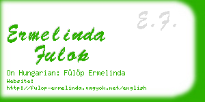 ermelinda fulop business card
